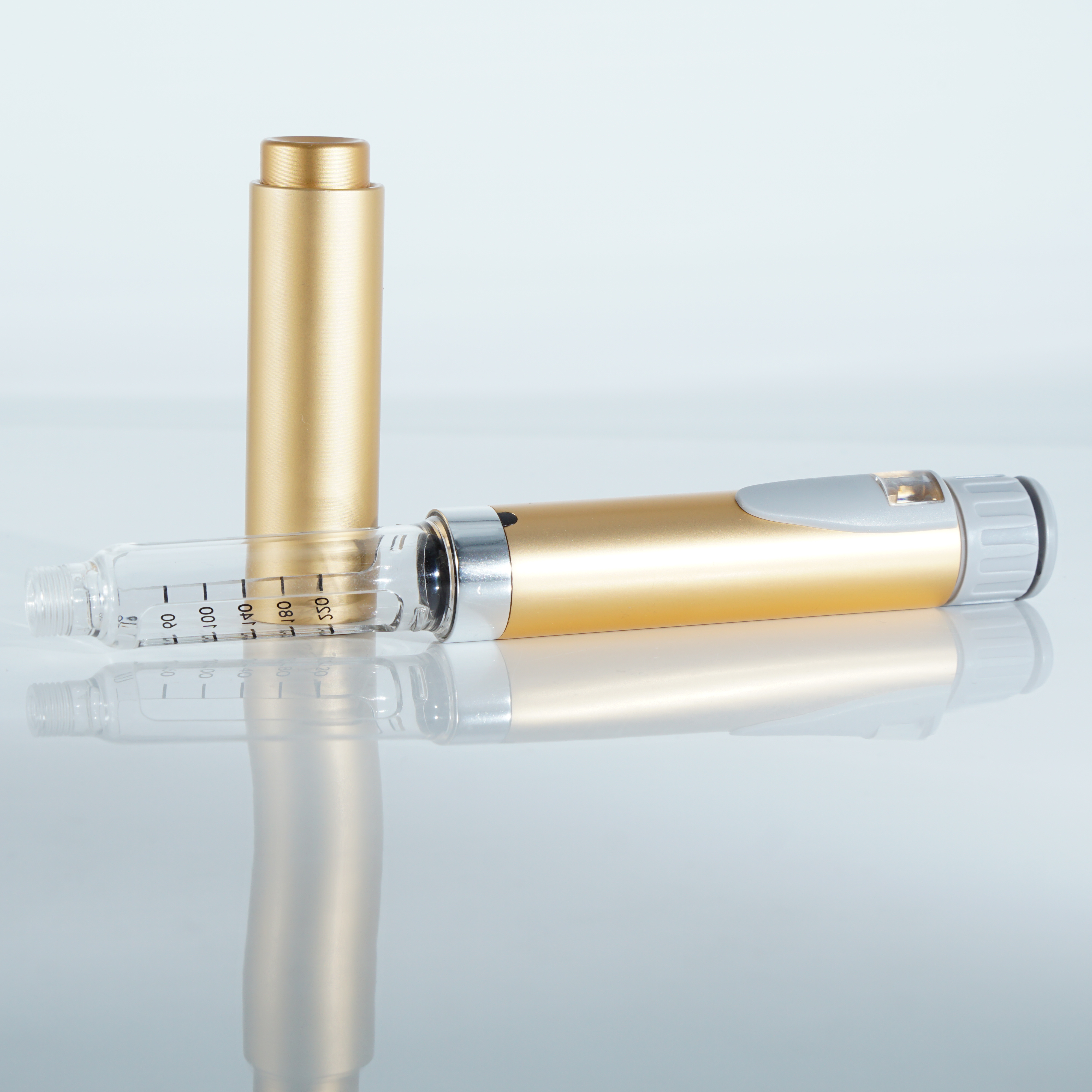 Gold wiederverwendbarer Injektionsstift
