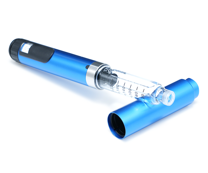 Professionelle Glasspritze mit Nadelblau -Serie